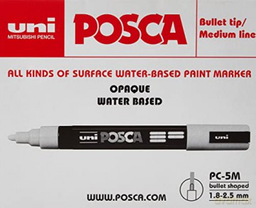 Cf6 Posca Medio Rosso Metal