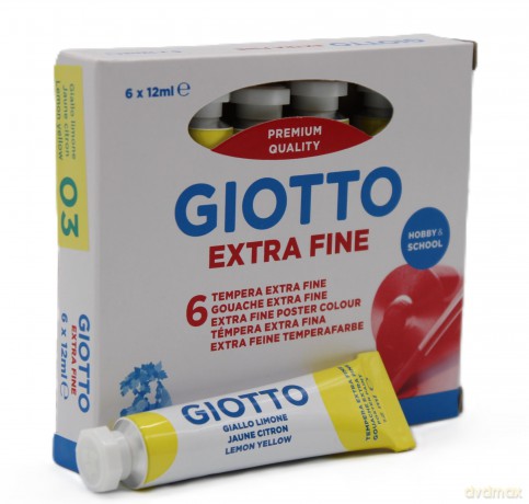Cf6 Tub. Tempera 12ml Giallo Limone
