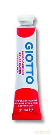 Cf6 Tub. Tempera 21ml Rosso Carmin