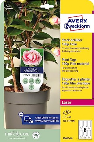 Cf60 Cartellini P/Piante 128x47