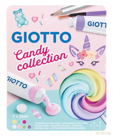 Cf7 Giotto Candy Tubi Tempera 21ml