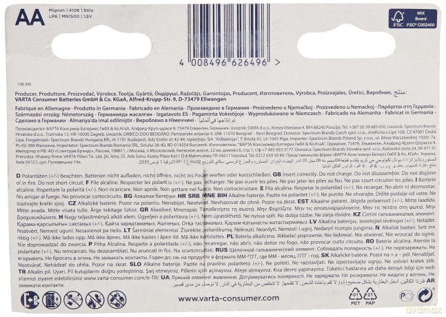 Cf8 Energy Aa Alcalina