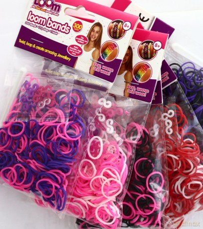 Loom bands dwa kolory (300 sztuk) (gumki) [Gadżet]