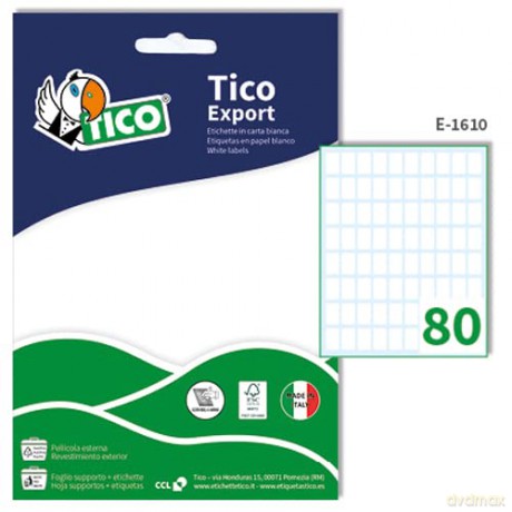 Cf800etichette Export 16x10mm