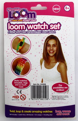 Loom bands z Zegarkiem (300 sztuk) (gumki) [Gadżet]