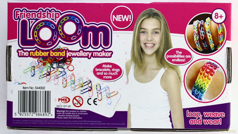 Loom bands kolorowe: zestaw (600 sztuk) (gumki) [Gadżet]