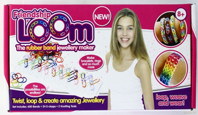 Loom bands kolorowe: zestaw (600 sztuk) (gumki) [Gadżet]