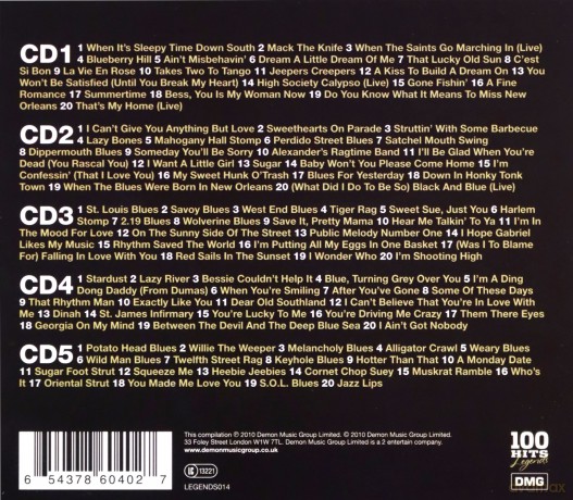 100 Hits Legends: Louis Armstrong [BOX] [5CD]