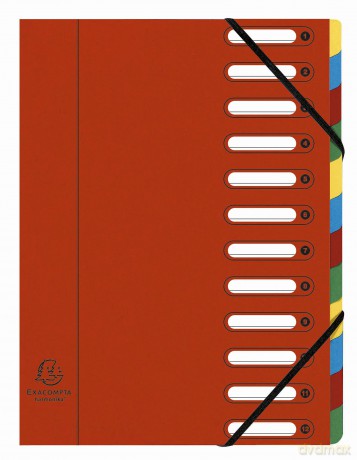 Classificatori 12scompart Rosso