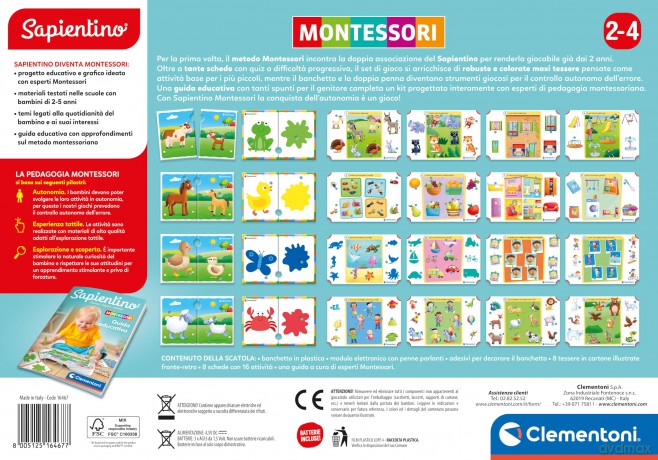 Clementoni Educativi Giochi Sapientino Sapientino Montessori
