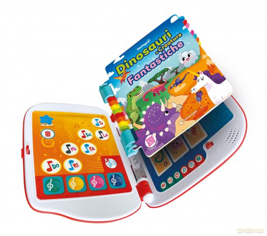 Clementoni Educativo Sapientino Elettronici Girapagina - Libro Dinosauri Made In Italy