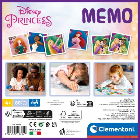 Clementoni Educativo Sapientino Memo Memo Princess Made In Italy