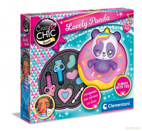 Clementoni Giochi Creativi Crazy Chic - Trousse Panda Made In Italy