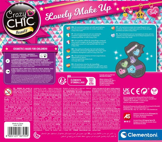 Clementoni Giochi Creativi Crazy Chic -Trousse Volpe Made In Italy