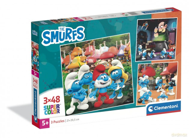 Clementoni Pzl 3x48 Pz - Smurfs