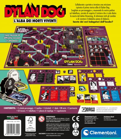 Clementoni Ricreativi Giochi A Licenza Dylan Dog - L'Alba Dei Morti Viventi