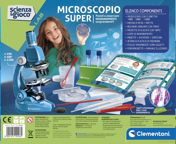 Clementoni Scienza E Gioco Lab Microscopio Super