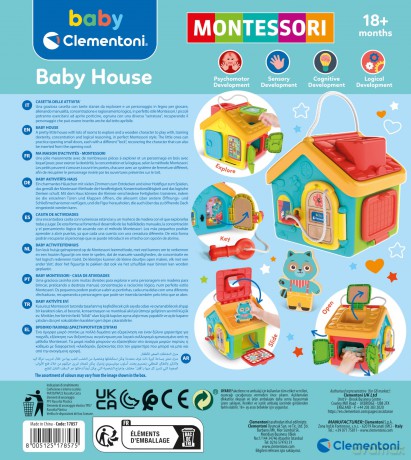 Clementoni: Baby Lock & Play - Activity House Montessori