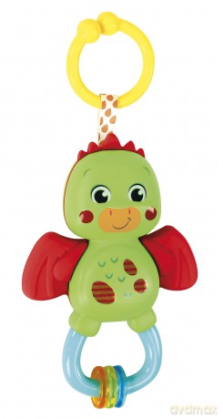 Clementoni: Baby Rattles Teething Dinosaur Made In Italy