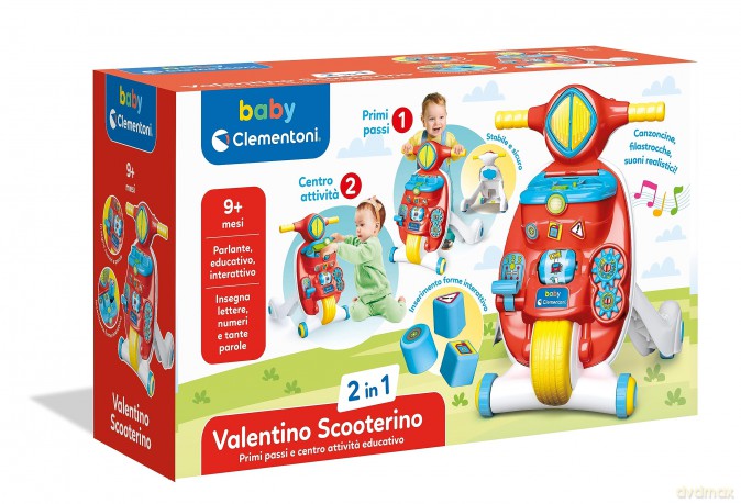 Clementoni: Baby Valentino - Scooterino 2 In 1 (Made Iin Italy)