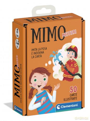 Clementoni: Board Game Carte Mimo Mestieri Made In Italy