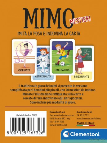 Clementoni: Board Game Carte Mimo Mestieri Made In Italy