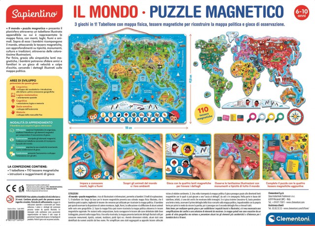 Clementoni: Il Mondo Puzzle Magnetico