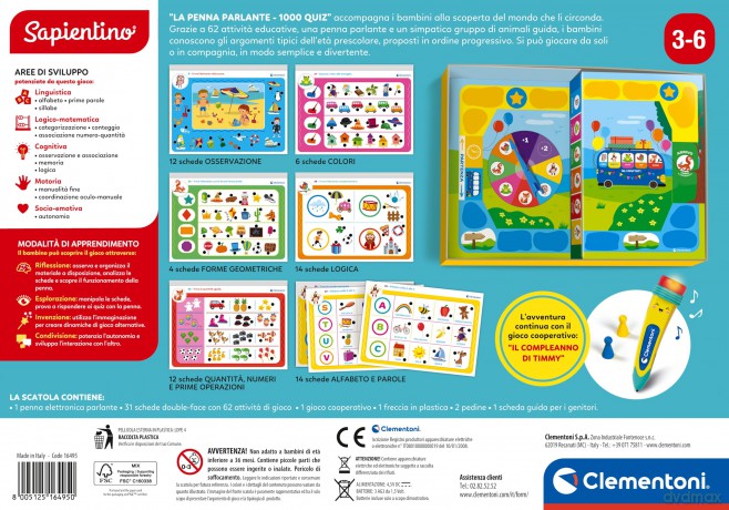 Clementoni: La Penna Parlante 1000 Quiz