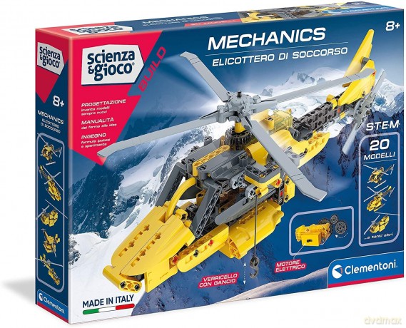 Clementoni: Scienza E Gioco - Laboratorio Di Meccanica - Elicottero Soccorso