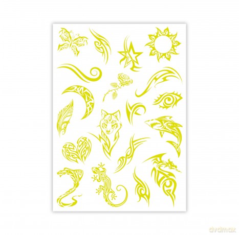Clementoni: Trucchi Crazy Chic - Glow In The Dark Tattoo