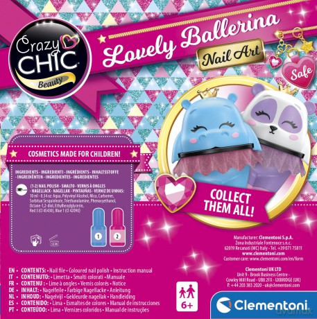 Clementoni: Trucchi Crazy Chic - Lovely Ballerina Nail Art
