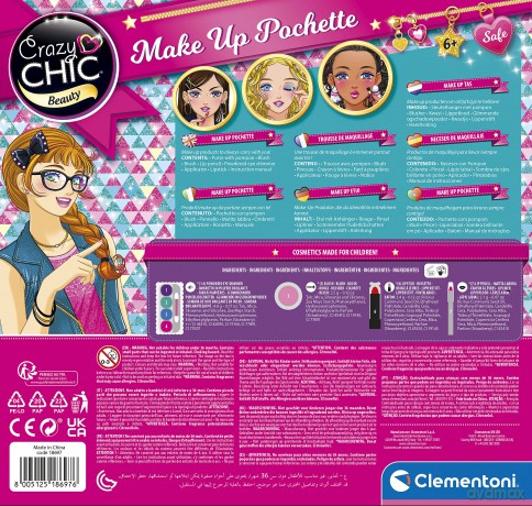 Clementoni: Trucchi Crazy Chic - Make Up Pochette