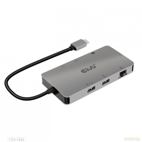 Club3d Usb C 8-1 Hub Dual Hdmi