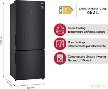 Combi E Tnf 185x70cm Nero Wifi