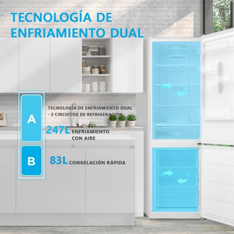 Combi Tnf 330l(247+83l)E Bianco