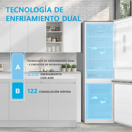Combi Tnf 330l(247+83l)E Inox