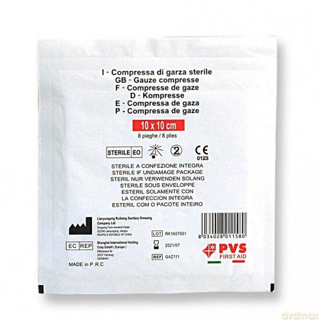 Compressa Garza 10x10 Sterile