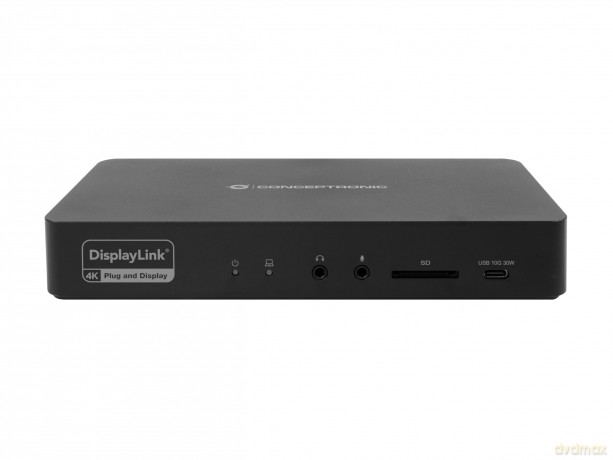 Conceptronic 17-1 Dock Usb-C->Hdmi,Dp 4k60hz,Gbe,U