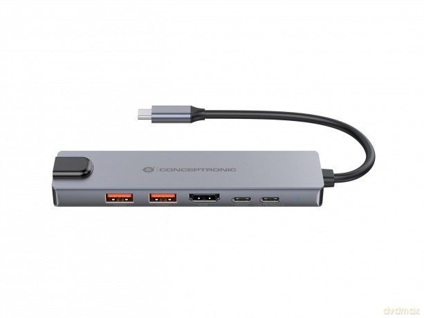 Conceptronic Dock 6-In-1 Usb-C->Hdmi,2xusb-A,Usb-C