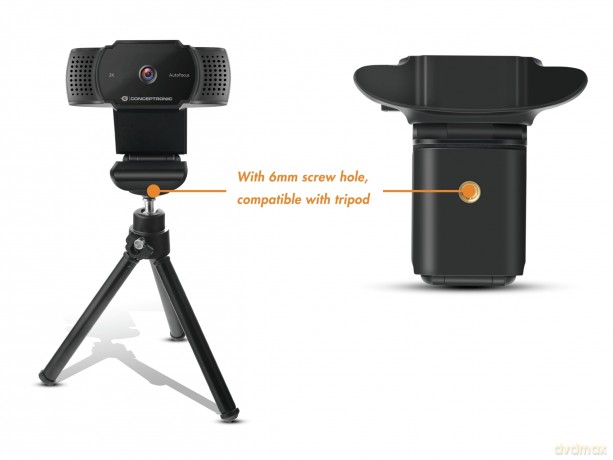Conceptronic Webcam Amdis 2k Super Hd Af-Webcam+Mi