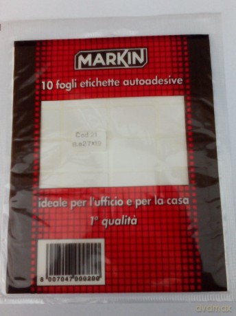 Conf.10 Buste Etic. Markin 21 27x19