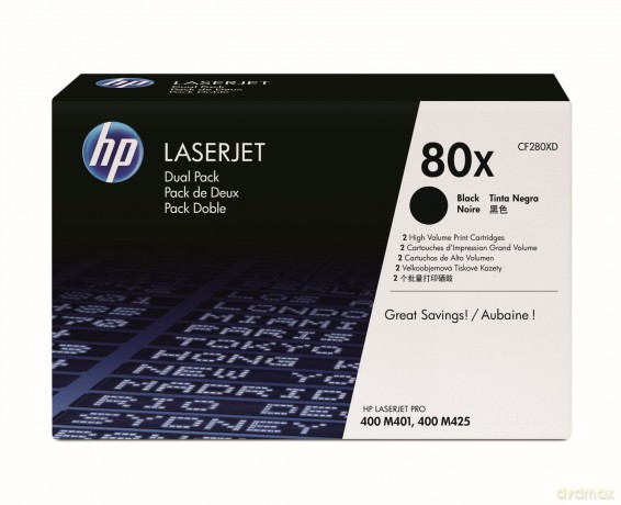 Conf.2 Toner Nero Laserjet 80x