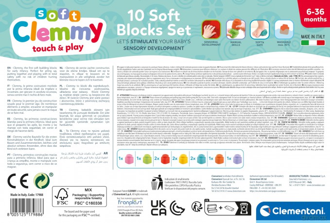 Confezione 10 Mattoncini