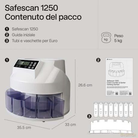 Conta-Dividi Monete Safescan 1250