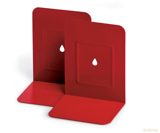 Coppia 2 Reggilibri In Metallo Ross