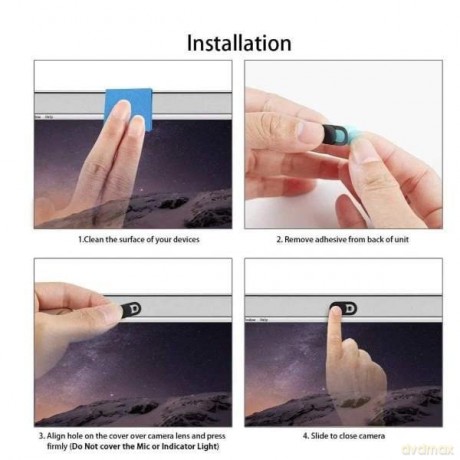 Copri Webcam Privacy 3pz Bianco