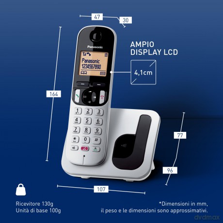 Cordless Kx-Tgc250jts Silver