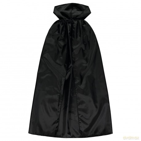 Costume Accessory Nylon Black Hooded Cape One S H