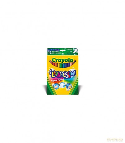 Crayola 58-6671 - 12 Pennarelli Punta Fine Super Lavabili