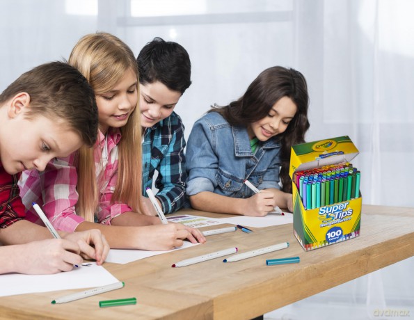 Crayola Viltstiften Met Superpunt 100st.